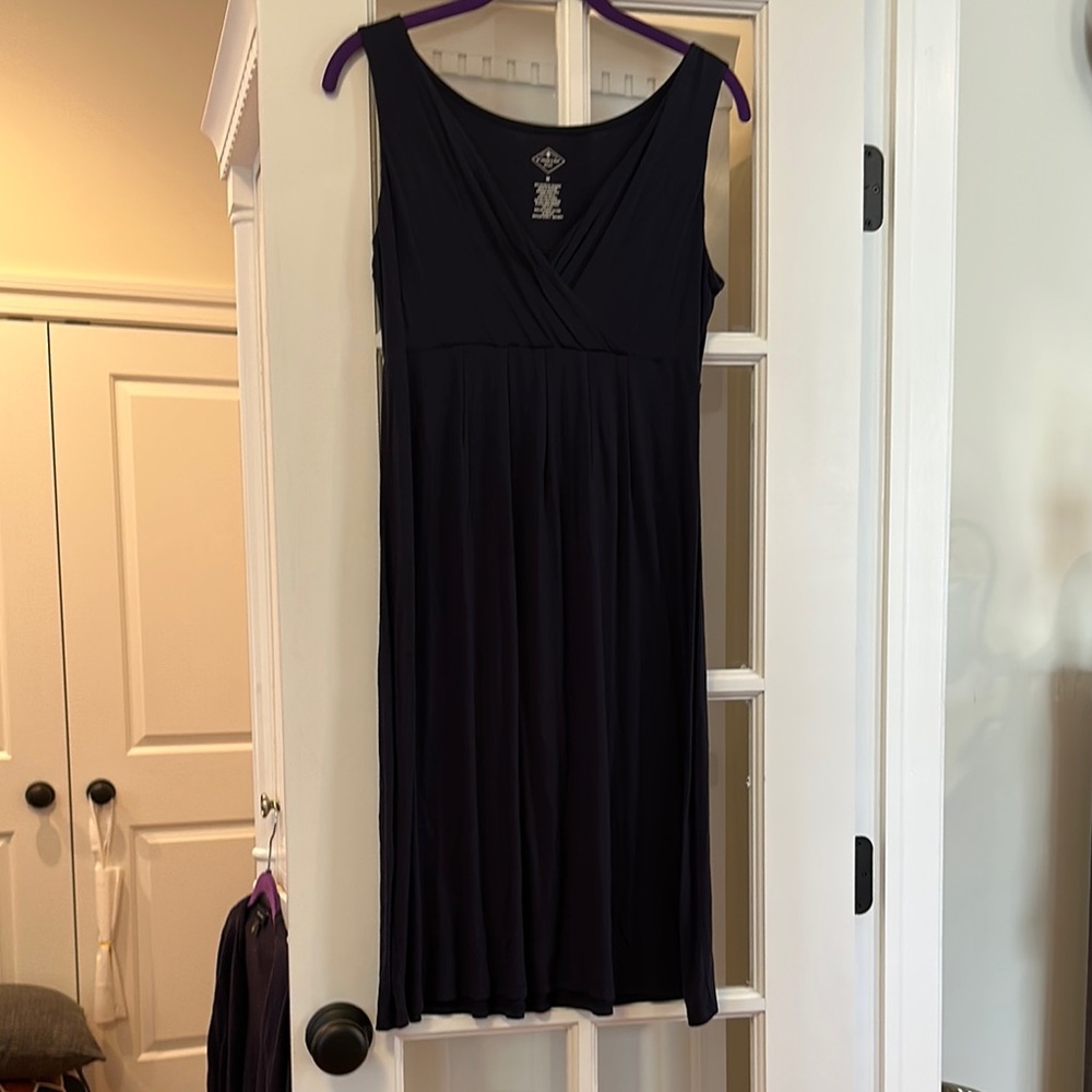 St. John’s Bay Navy Sleeveless Cotton Dress